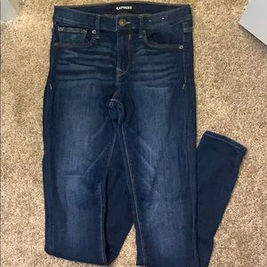 Express mid rise stretch legging jeans